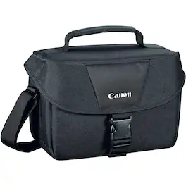 Canon - 200ES DSLR & Video Camera Shoulder Bag, Black - Black