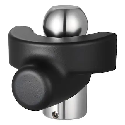 Front. VEVOR - Trailer Hitch Lock, Compatible with 2-5/16 in Couplers, Heavy-Duty Anti-Theft Trailer Ball Lock with 3 Keys - Black, silver.