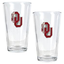 Great American Products - Oklahoma Sooners 16oz. Pint Glass Set - Multicolor