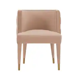 Manhattan Comfort - Maya Modern Velvet Dining Chair - Nude