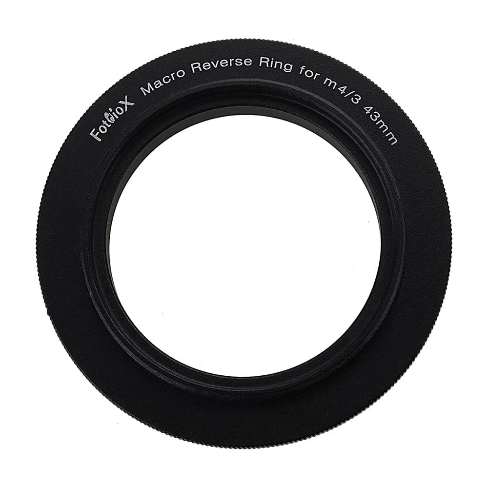 Fotodiox - 43mm Macro Reverse Ring for Micro Four Thirds (MFT) Cameras - Reverse Filter Thread to Camera Mount Adapter