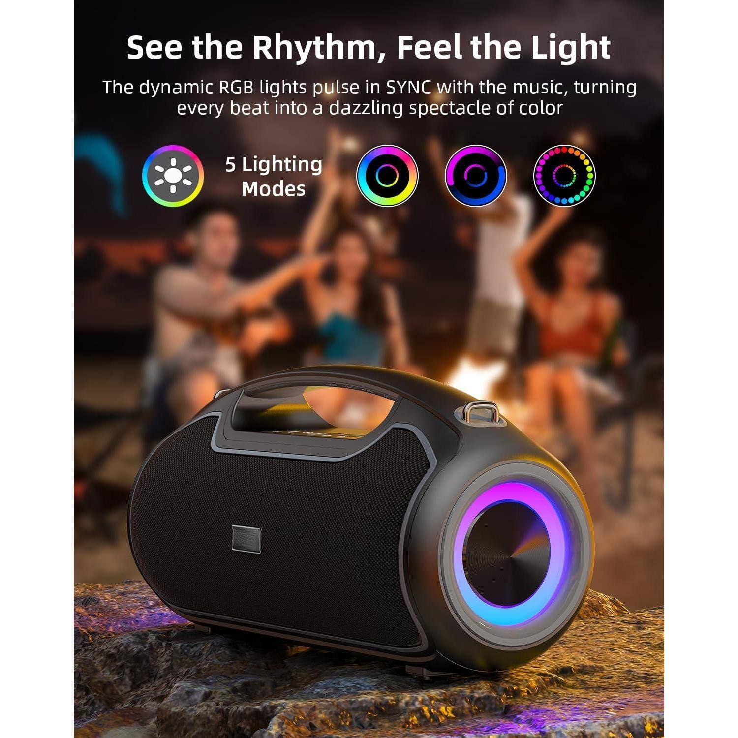 See the Rhythm, Feel the Light

The dynamic RGB lights pulse in SYNC with the music, turning every beat into a dazzling spectacle of color

5 Lighting Modes