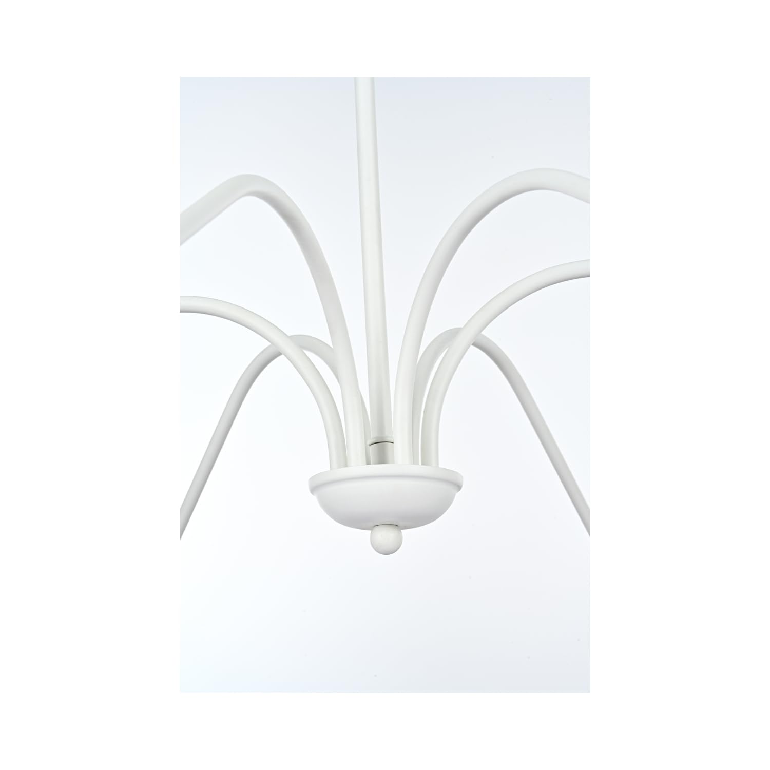 Back. Living District - Rohan 54 inch chandelier in White - White.