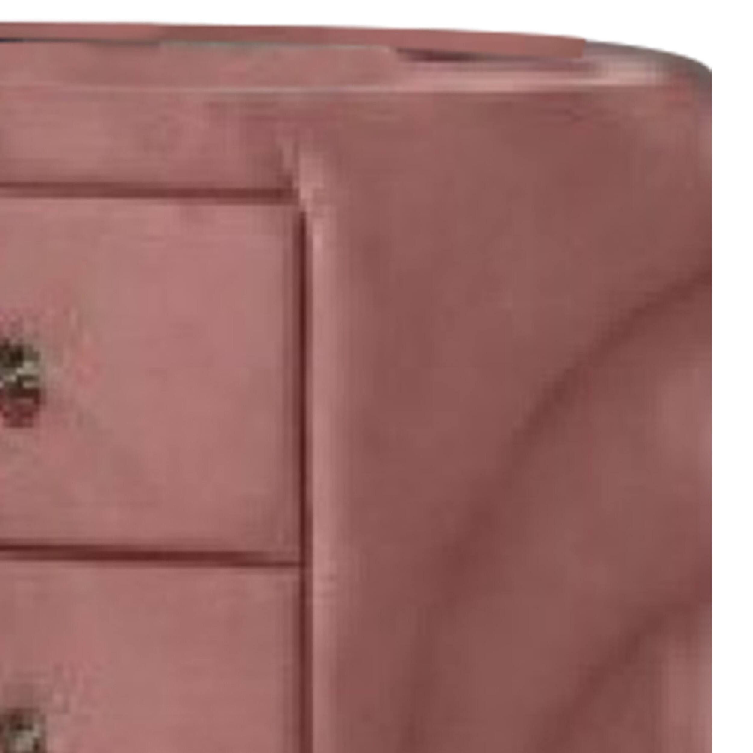 Alt View 1. Manhattan Lane - Sin 29 Inch Modern Nightstand, 2 Drawers, Round Metal Knobs - Pink.