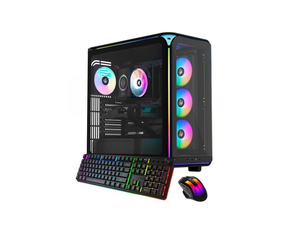 iBUYPOWER - Element Gaming PC - Ryzen 7 8700F, RTX 5060, 16GB DDR5, 1TB SSD, Win 11 - Black