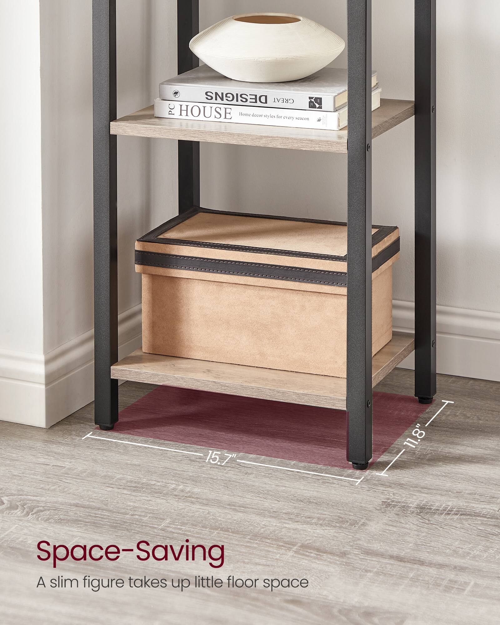 DESIGNS GREAT - PC HOUSE Home

Space-Saving  
A slim figure takes up little floor space

15.7"  
11.8"