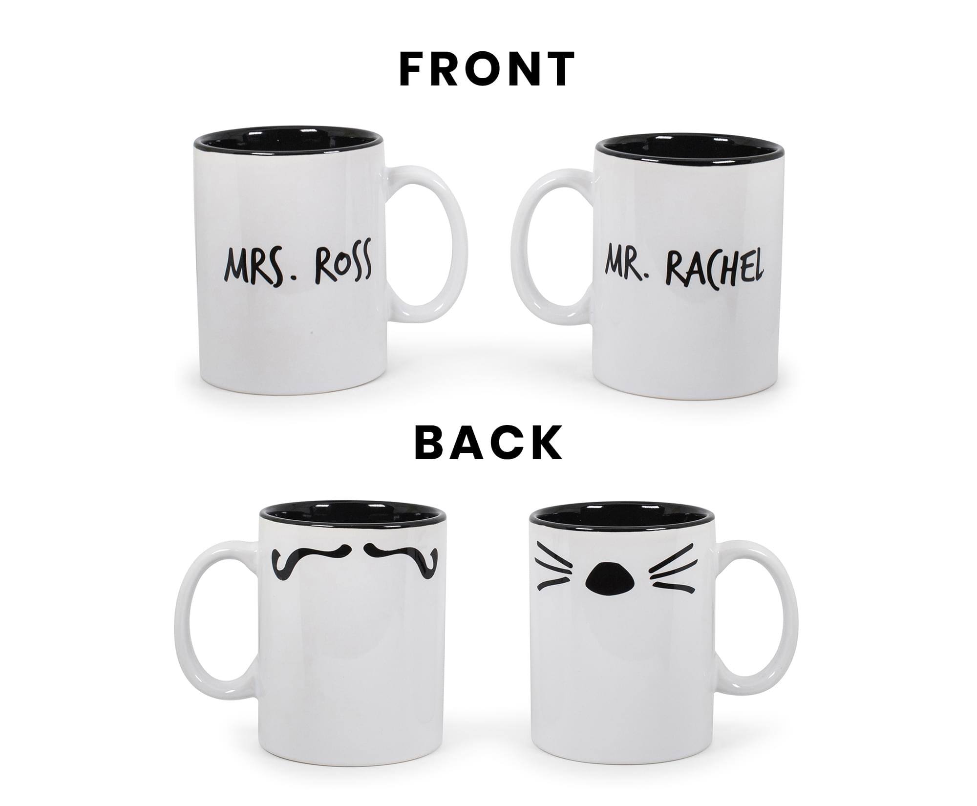 FRONT  
MRS. ROSS  
MR. RACHEL  

BACK  
[Two different designs]