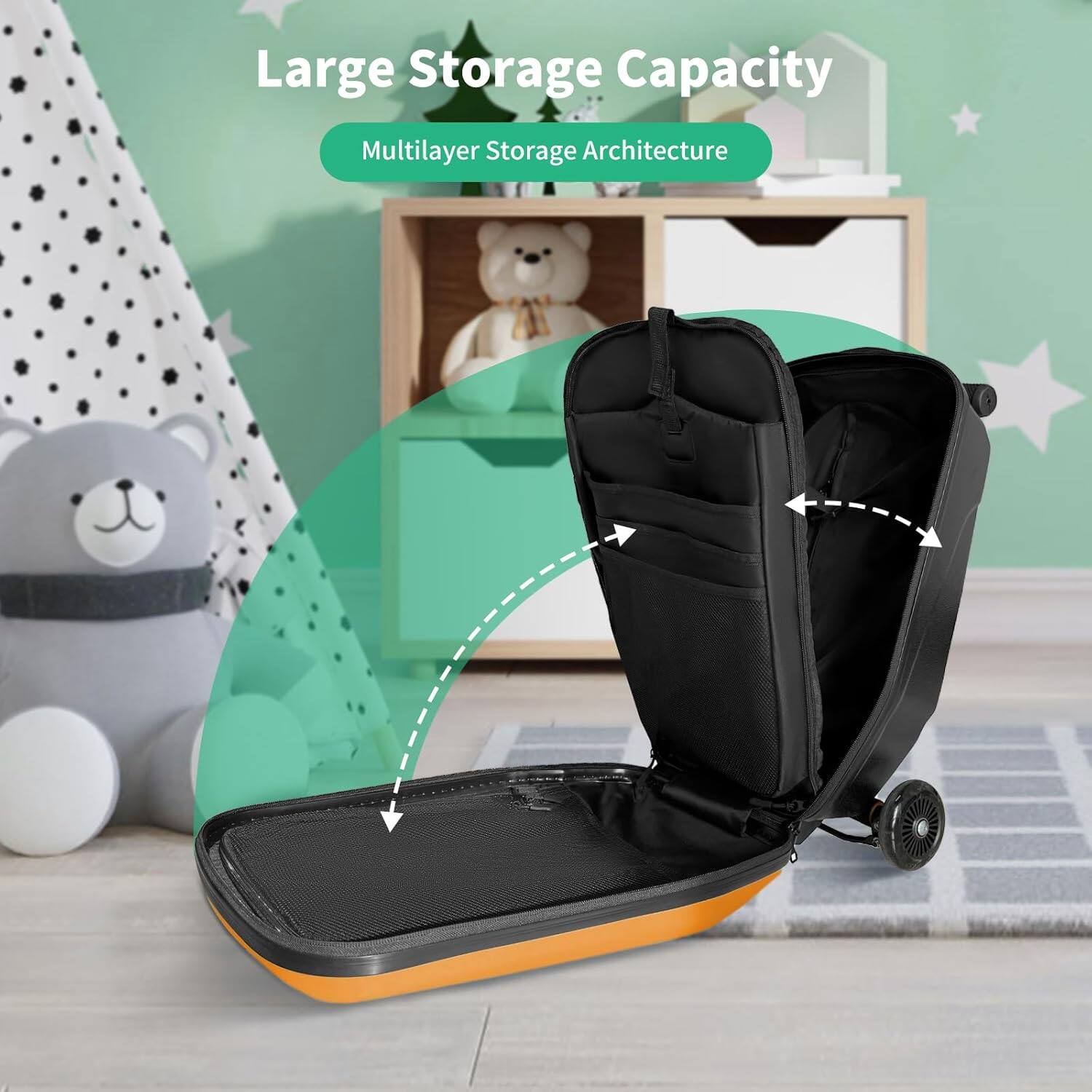 Large Storage Capacity  
Multilayer Storage Architecture