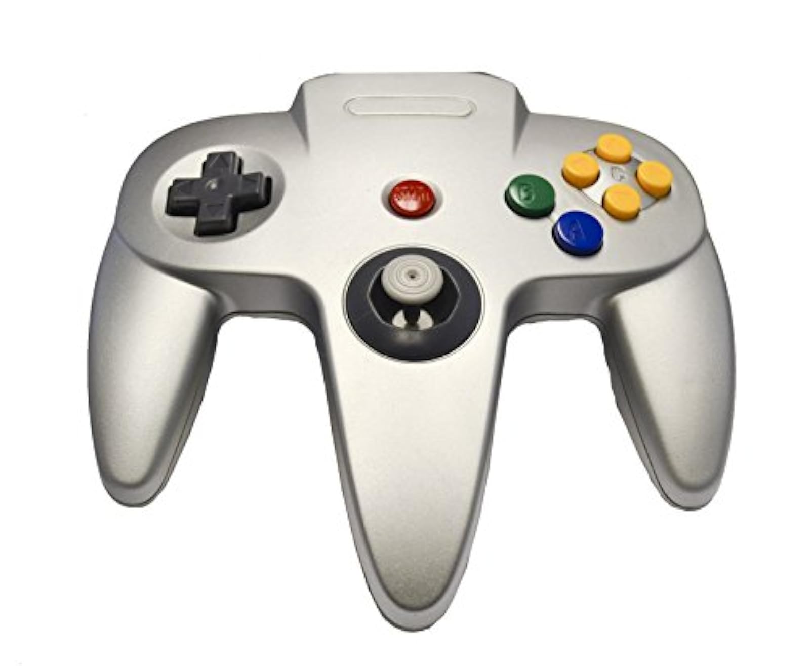 Alt View 2. Mars Devices - Silver Replacement Controller for Nintendo N64 - Silver.