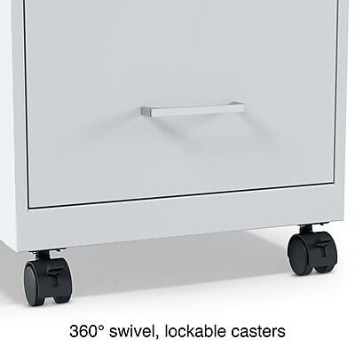 360° swivel, lockable casters