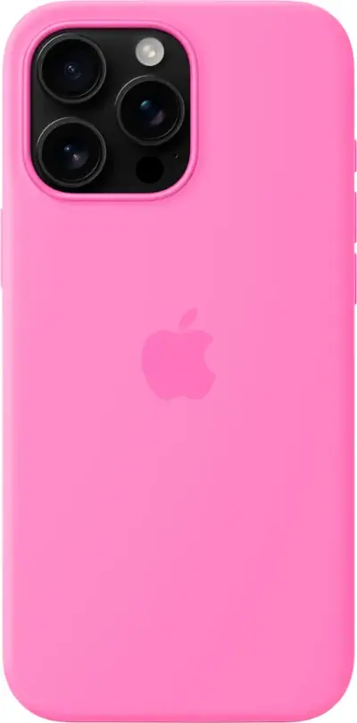 Apple - iPhone 16 Pro Max Silicone Case with MagSafe - Peony
