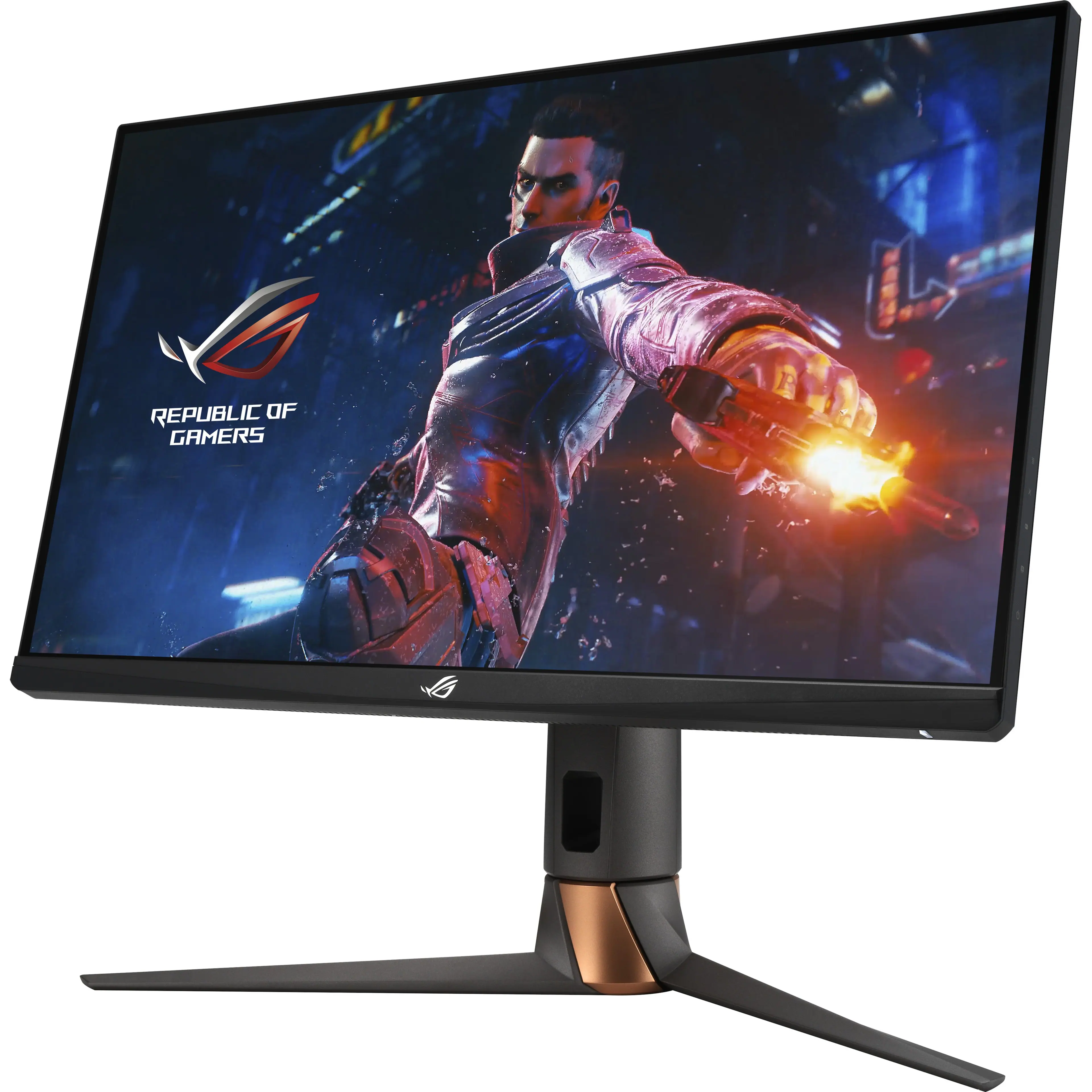 Front. ASUS - Swift 27 LCD G-SYNC Monitor with HDR (DisplayPort USB, HDMI) - Black.