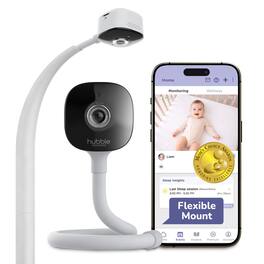 Hubble Connected - GoBaby AI Baby Monitor Camera w/ Covered Face & Rollover Alert, True Cry Detection, Sleep Trainer & More - 1 Camera