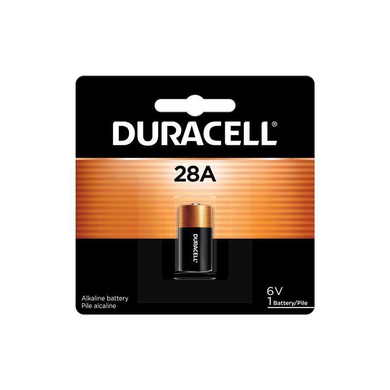 DURACELL 28A  
DURACELL Alkaline battery  
Pile alcaline  
6V  
1 Battery/Pile