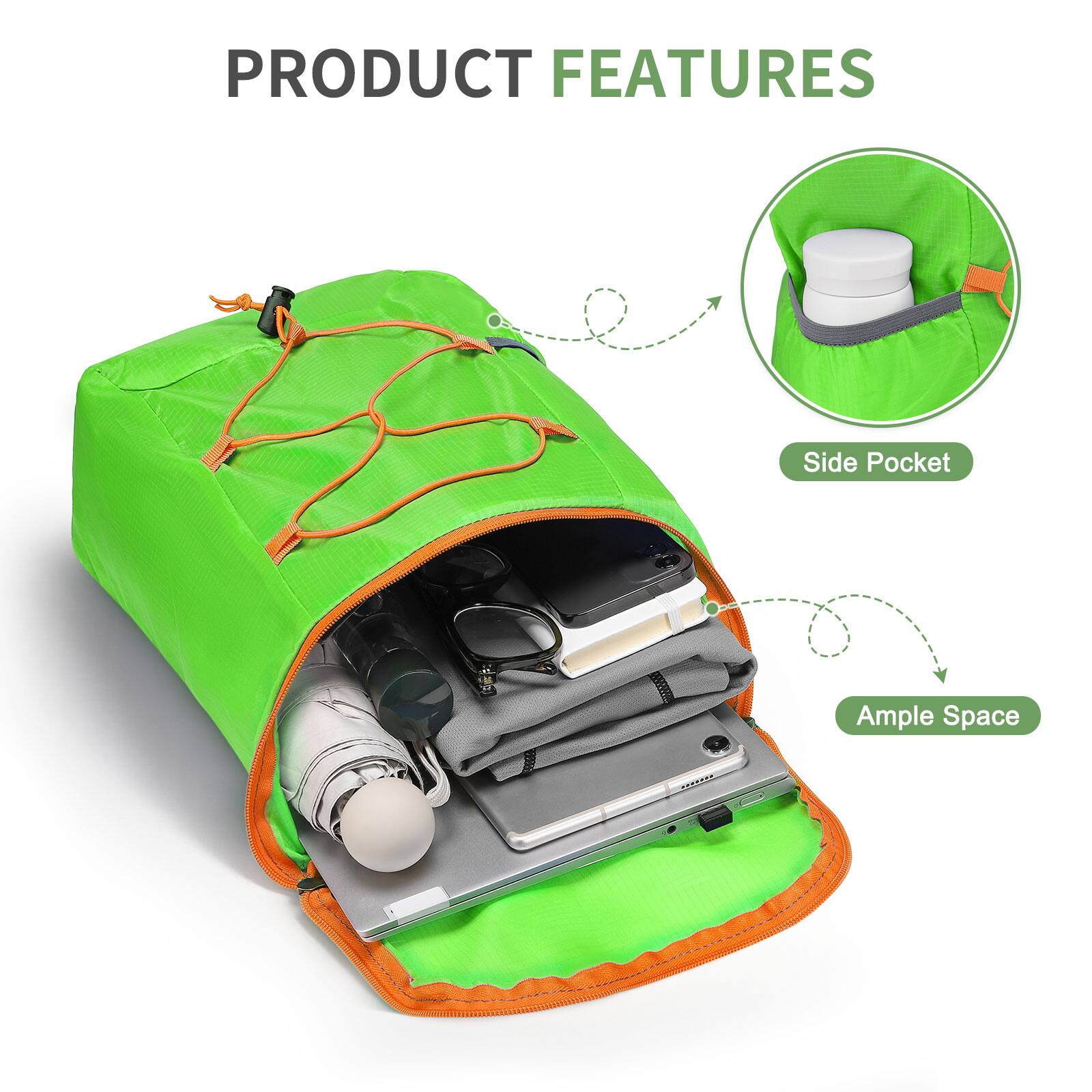 PRODUCT FEATURES

- Side Pocket
- Ample Space