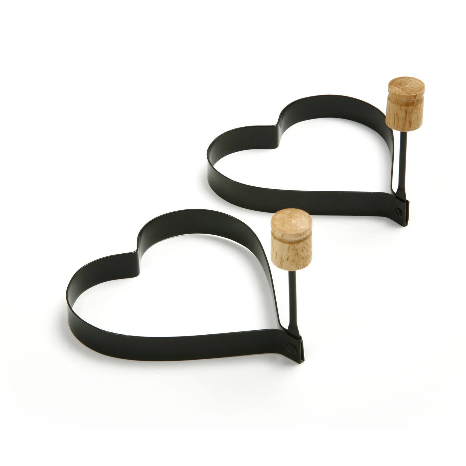 Norpro - 4-Inch Nonstick Heart Shaped Pancake and Egg Rings, Set of 2 - Black price history on PriceWatchPro