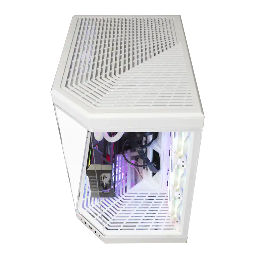 iBUYPOWER Y70 Snow Gaming Desktop PC AMD Ryzen 9 9900X, NVIDIA GeForce ...