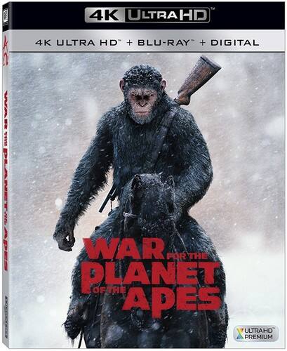 Front. War for the Planet of the Apes   - 4K Blu-Ray.