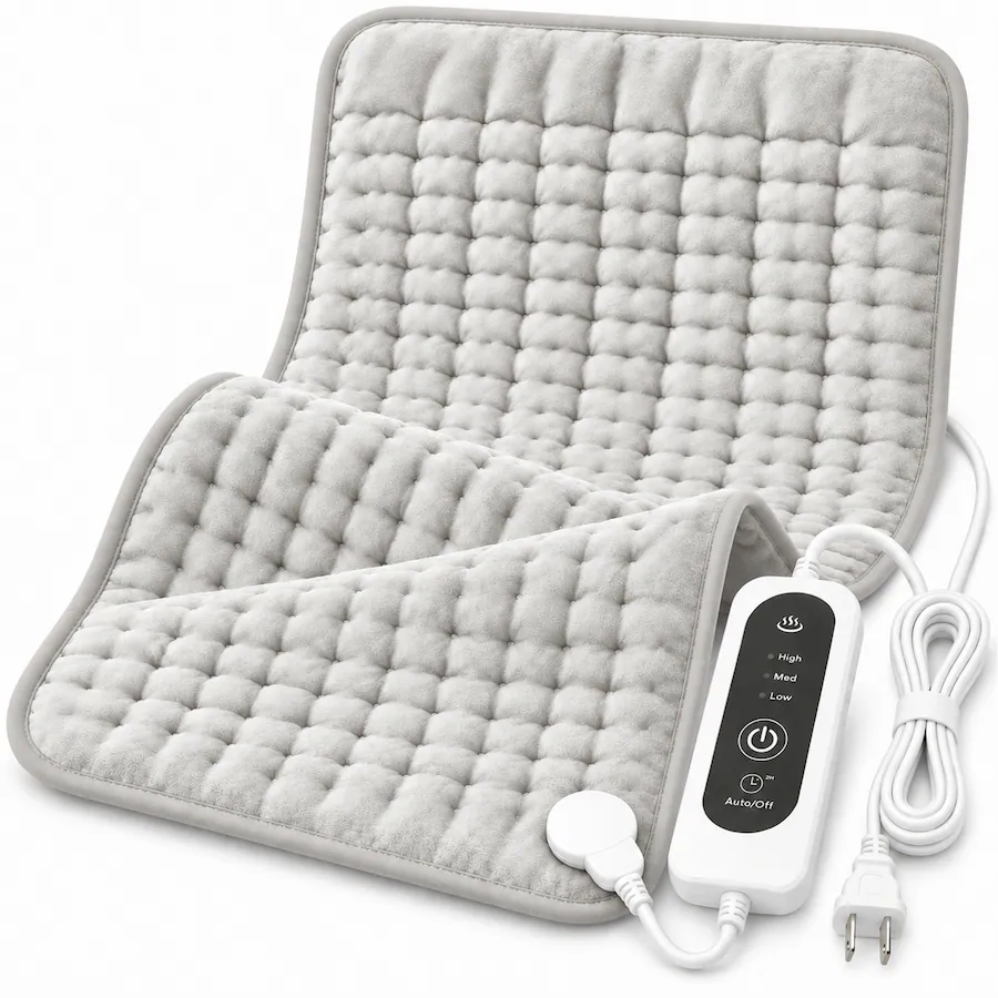Heating Pad Injuries AMUMU Heating Pad for Back Pain Relief Machine Washable 2 Hour Auto ...