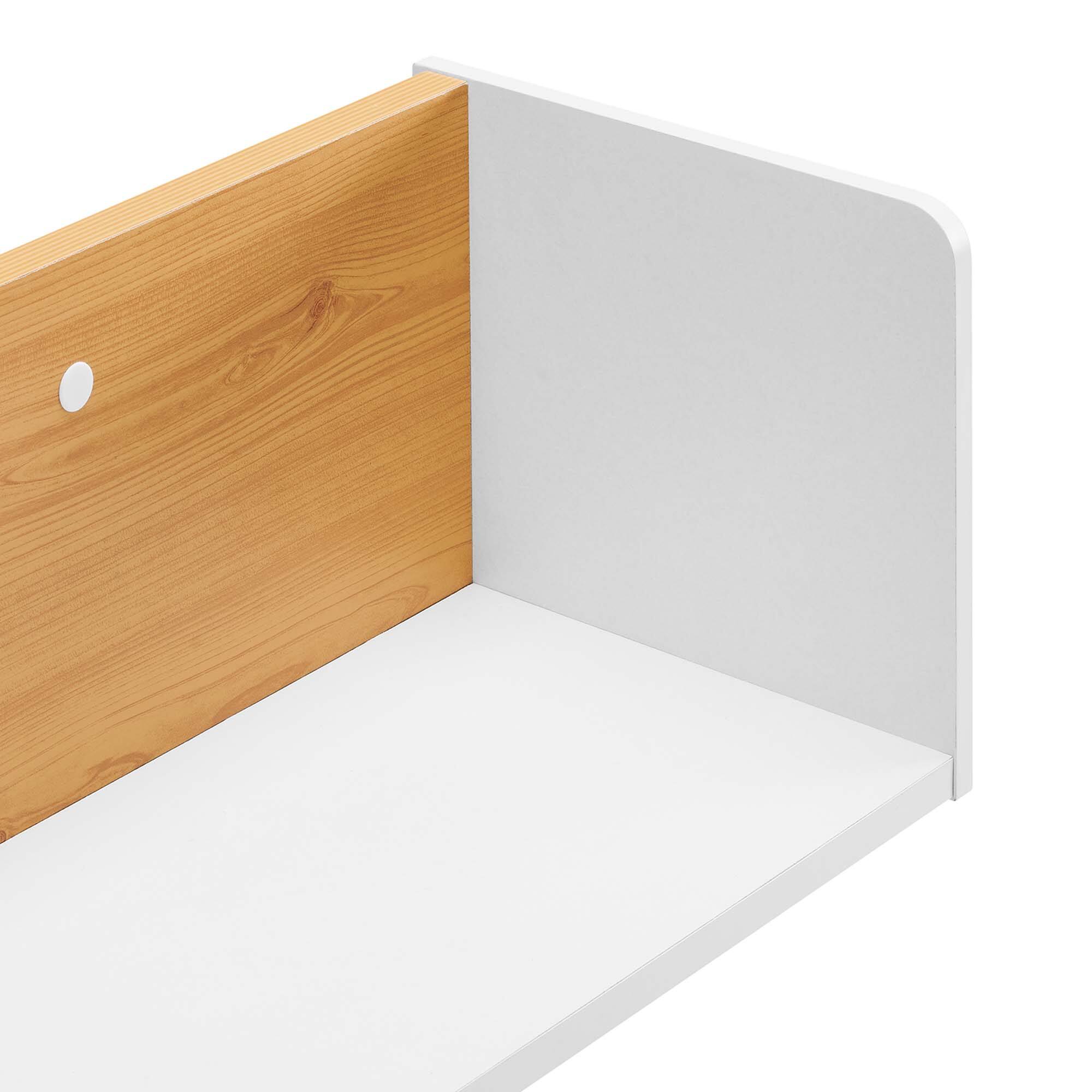 Alt View 4. Modway - Kinetic Wall-Mount Shelf by Modway - White Natural.