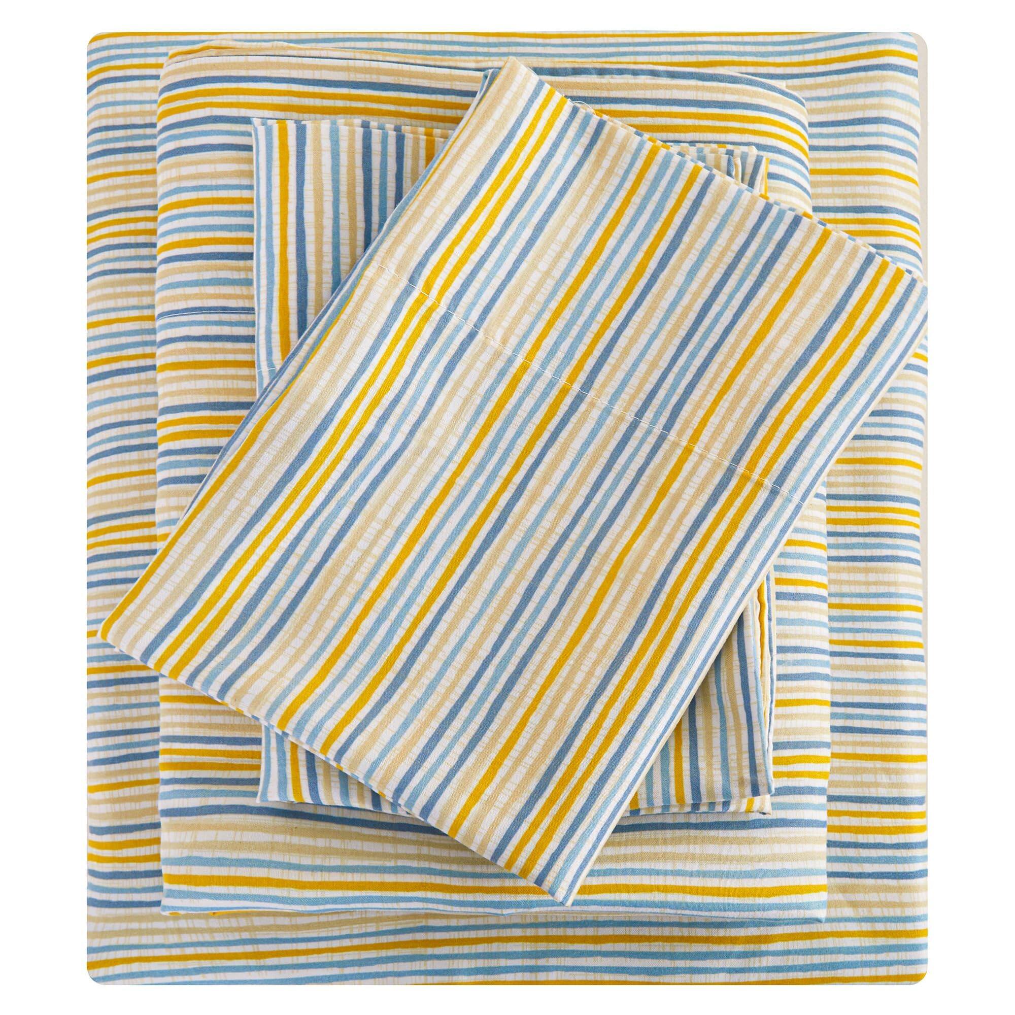 Yellow Blue Stripe Twin