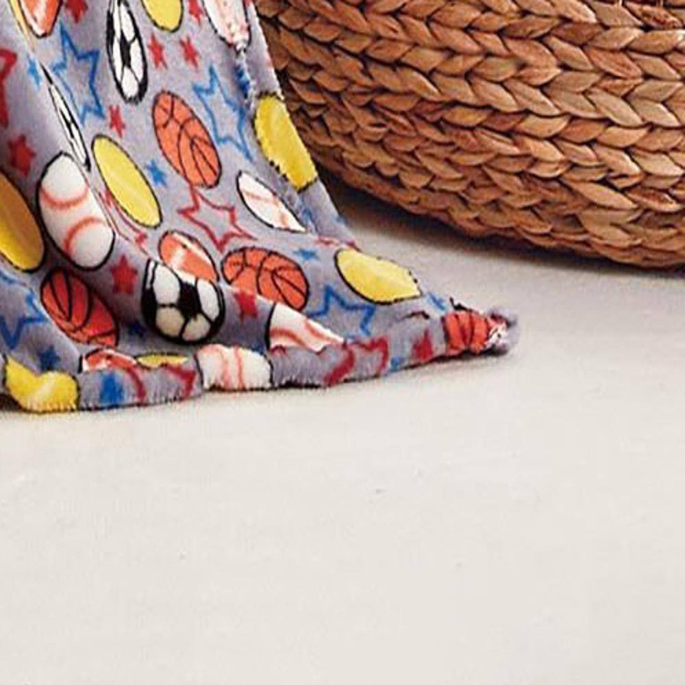 Alt View 1. Noble House - Plazatex Let's Play Micro plush Decorative All Season Multi Color 50" X 60" Throw Blanket - Multi.