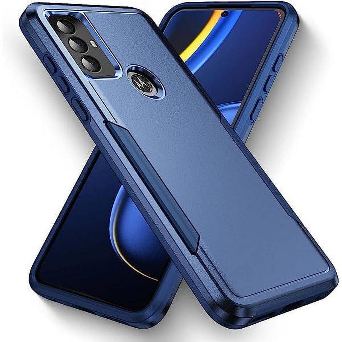 Front. Entronix - Entronix Protective Case for Moto G Stylus 2022 - Sleek Dual-Layer Soft-Touch Cover - Blue.