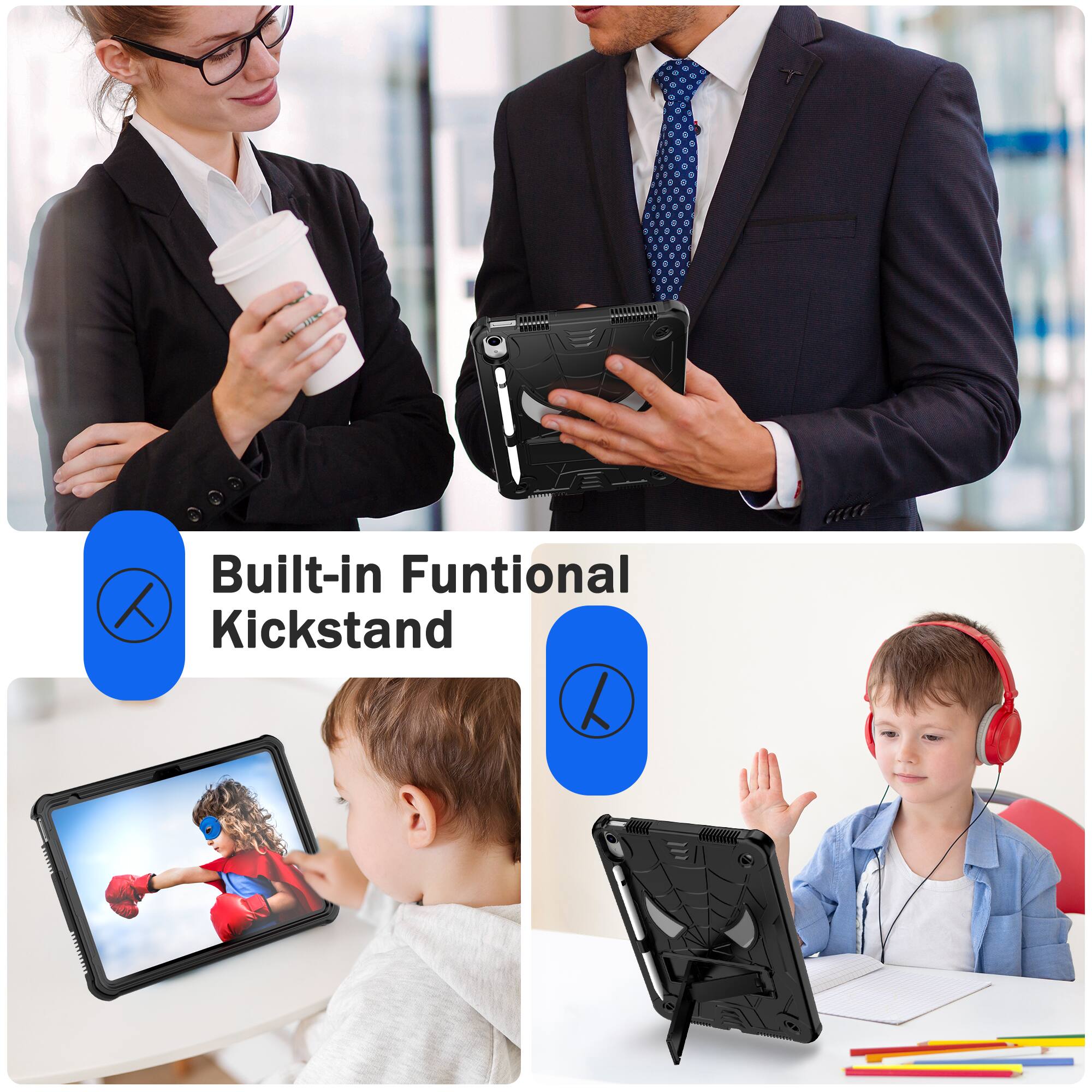 Built-in Functional Kickstand
