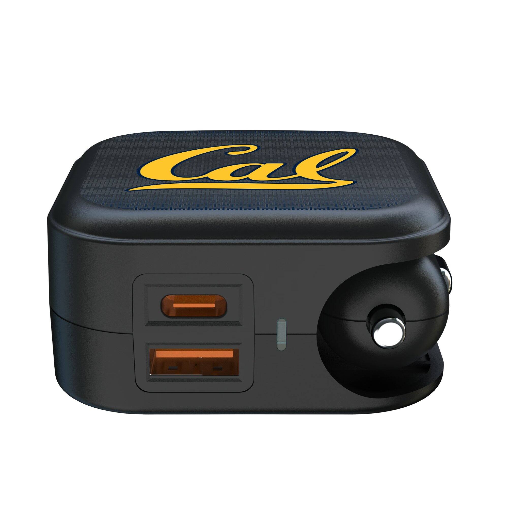 Alt View 1. Keyscaper - Cal Bears 2-in-1 USB A/C Charger - Black.