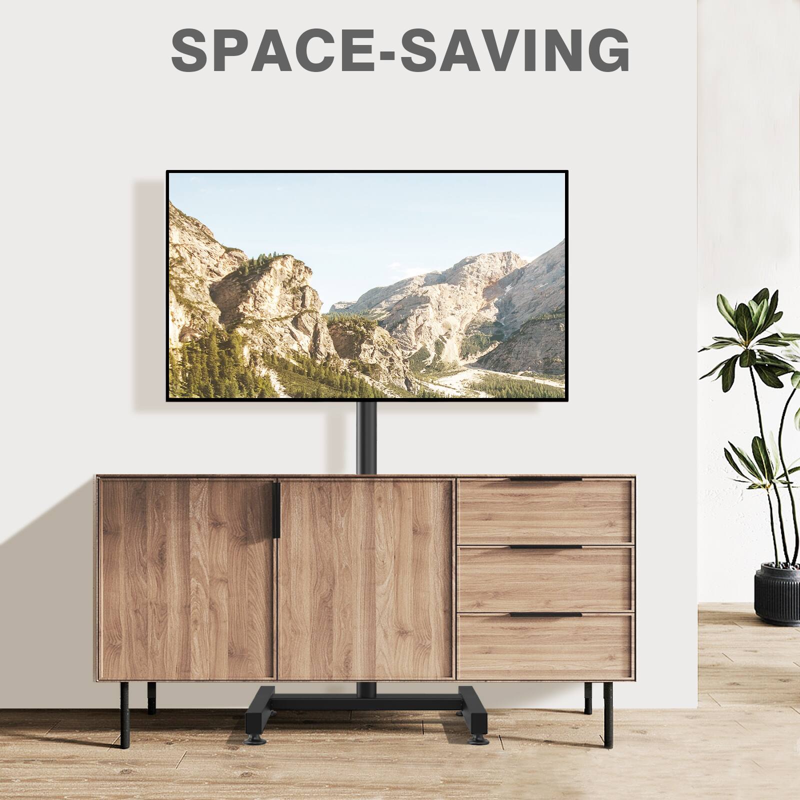 Angle. Rfiver - Suitable for TV stands ranging from 13 to 50 inches - Black.