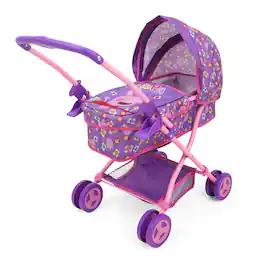 509 Crew - Peppa Pig: Doll Pram - Purple, Pink, Flowers