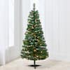 Front. Best Choice Products - Best Choice Products 4ft Pre-lit Colored Christmas Tree, Artificial Tree Holiday Decor w/ 65 LED Lights -Green Spruce - Green Spruce.