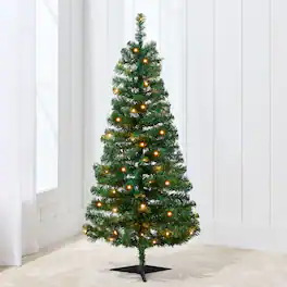 Best Choice Products - 4ft Pre-lit Colored Christmas Tree, Artificial Tree Holiday Decor w/ LED Lights - Green Spruce