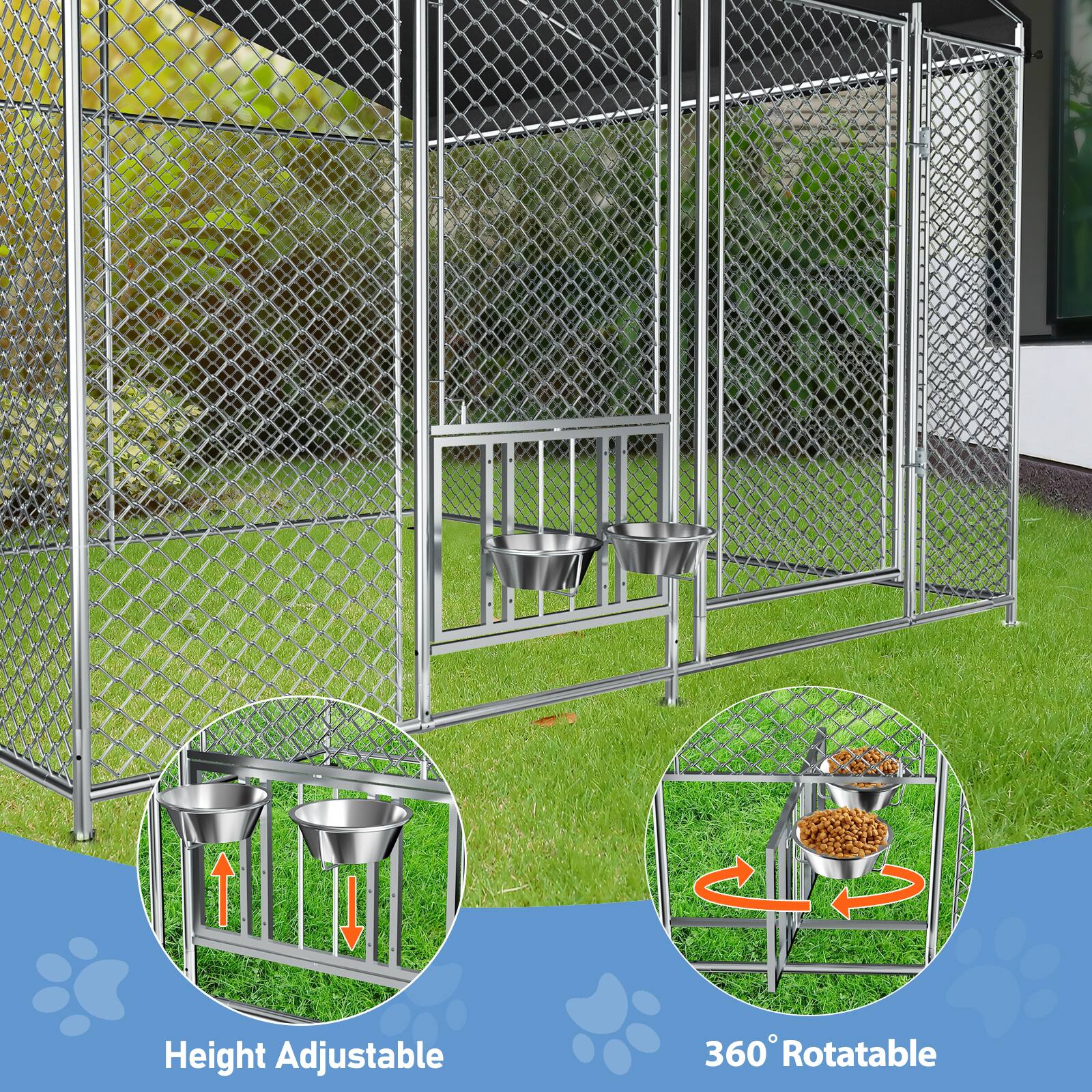 Height Adjustable  
360° Rotatable