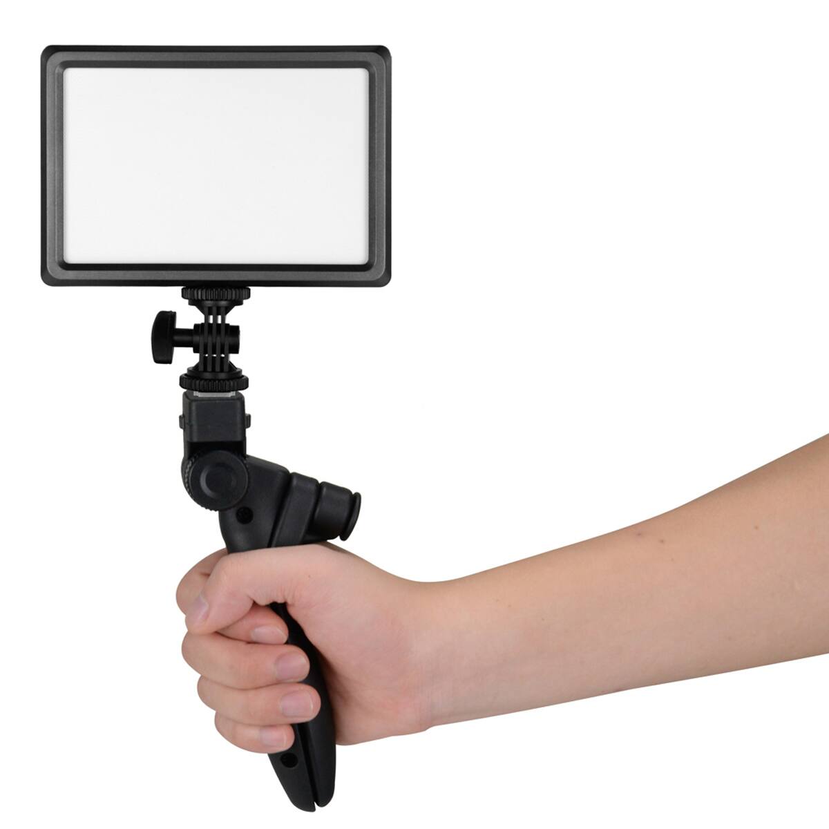 Alt View 3. NANLITE - Nanlite Aluminum Mini Tripod/Hand Grip with 1/4"-20 Mount.