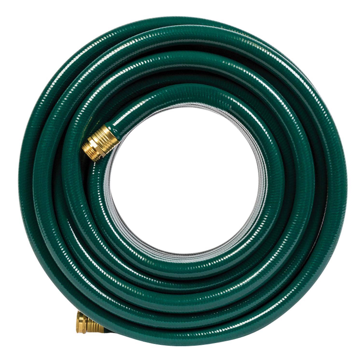 Left. Gilmour - Gilmour Flexogen 3/4 in D X 100 ft L Heavy Duty Garden Hose.