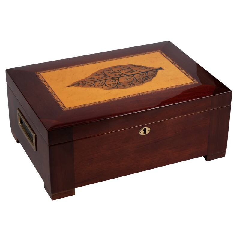 Alt View 5. Prestige - Santa Barbara Cigar Humidor - Elegant High Lacquer Finish.