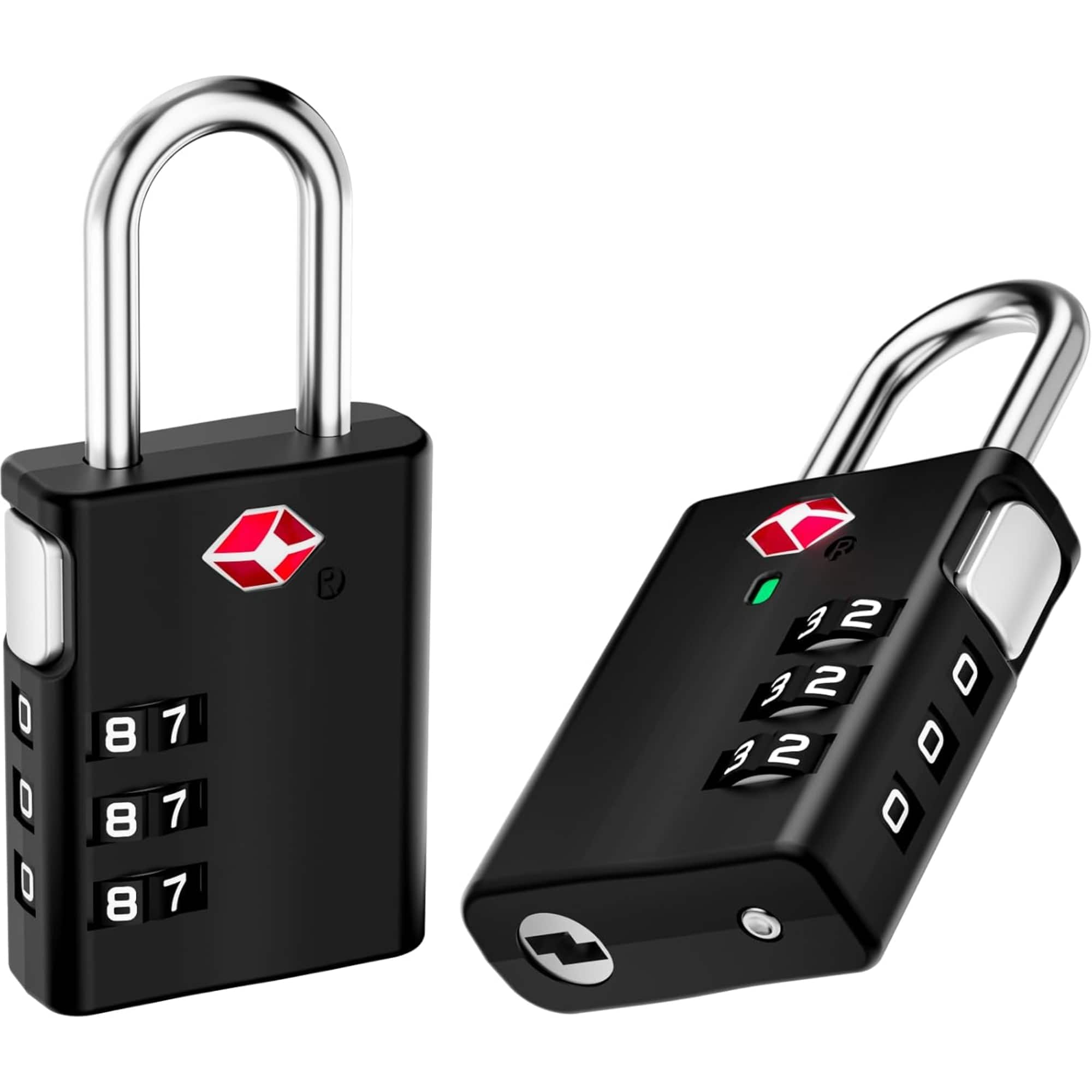 LUGGEX - TSA Locks for Luggage, 2 Suitcase Locks, Luggage Locks TSA Approved - Black price history on PriceWatchPro