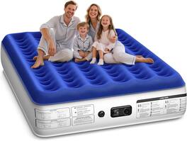 Xsleep - Queen Air Mattress - Blue & White