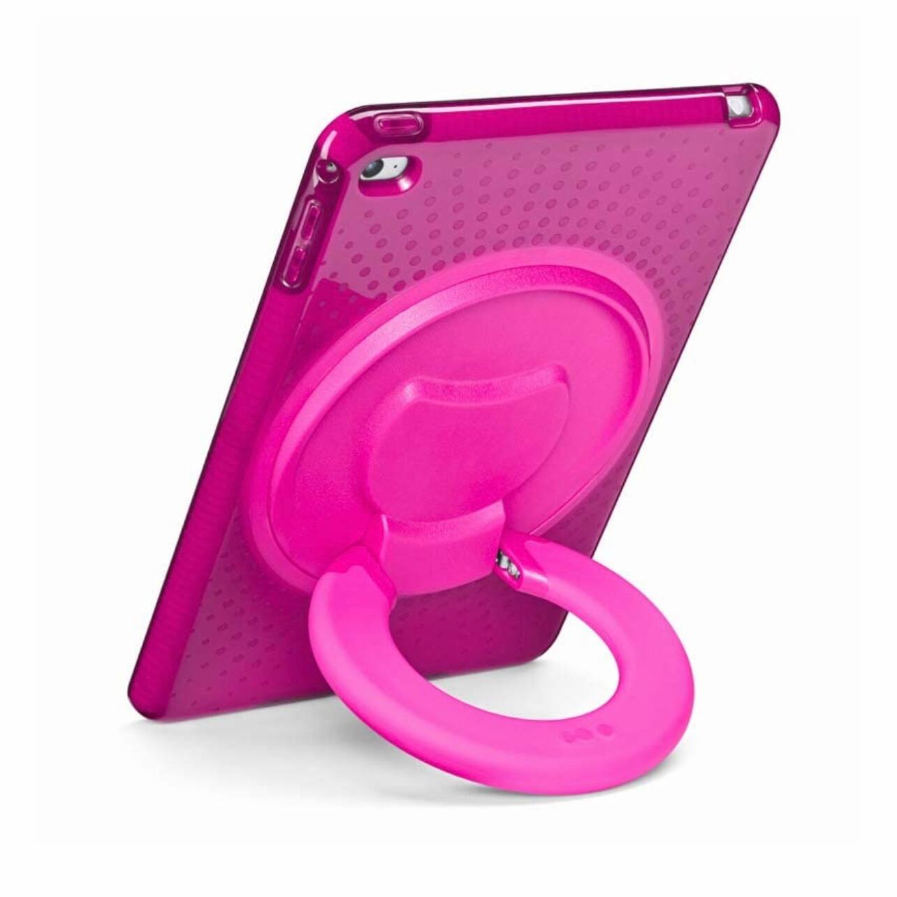 Left. Tech21 - Tech21 EVOPLAY2 Case for Apple iPad Mini 4 (A1538, A1550) with Integrated Handle & Kickstand - Fuchsia - Fuchsia.