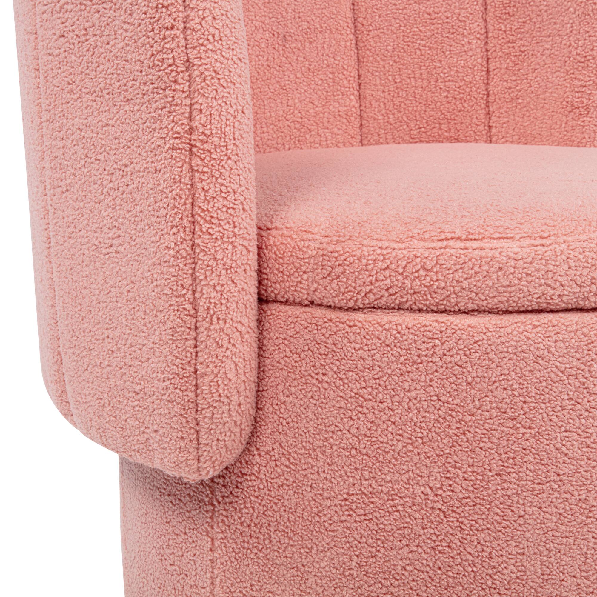 Alt View 10. GOODSILO - Modern Swivel Sofa Chair with Hidden Storage Compartment for Living Room and Bedroom - Pink.