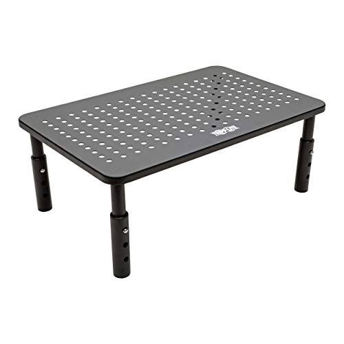 Front. Tripp Lite - Monitor Riser Stand Desktop Metal Height Adjustable 14 x 9in (MR1411M) - Black.