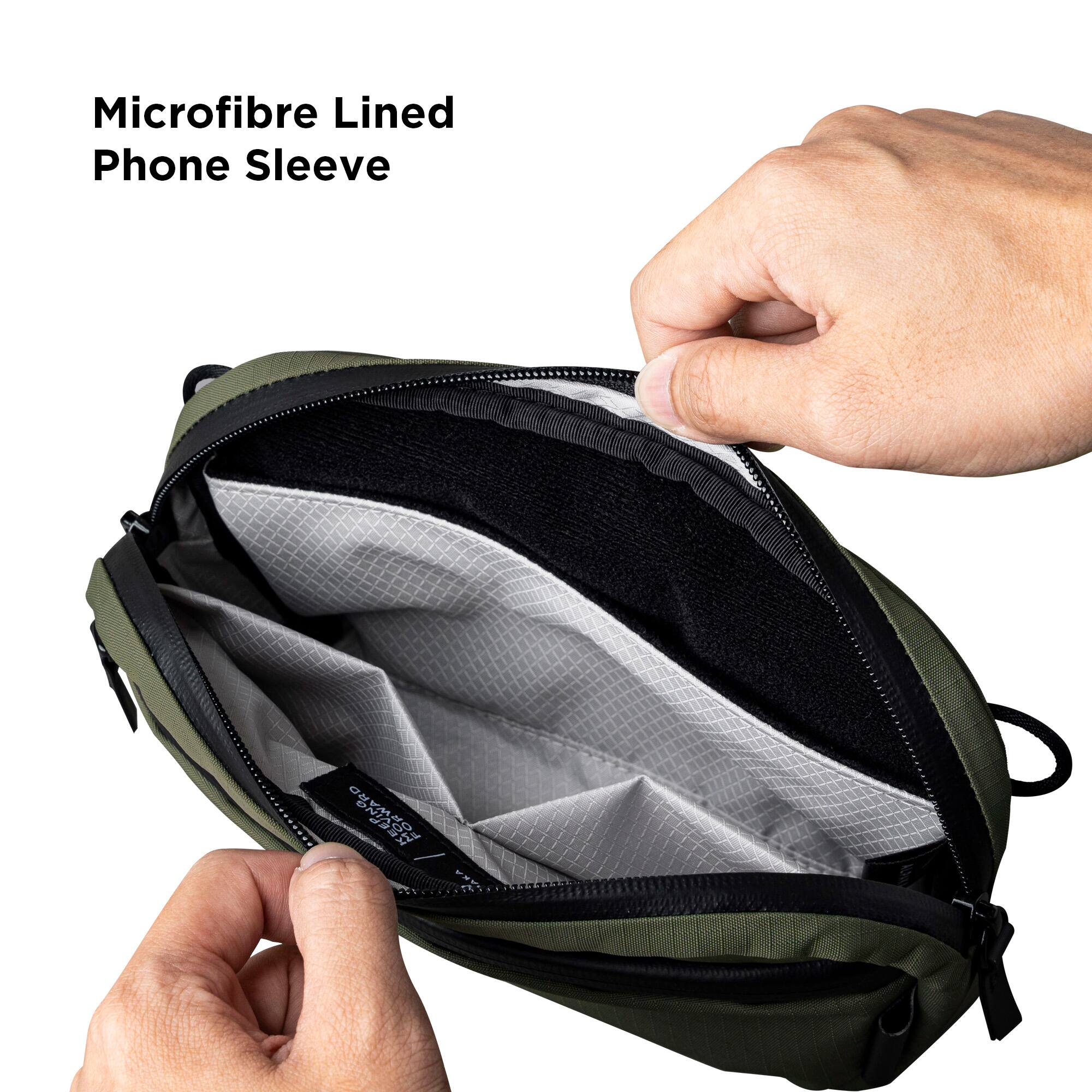 Microfibre Lined Phone Sleeve