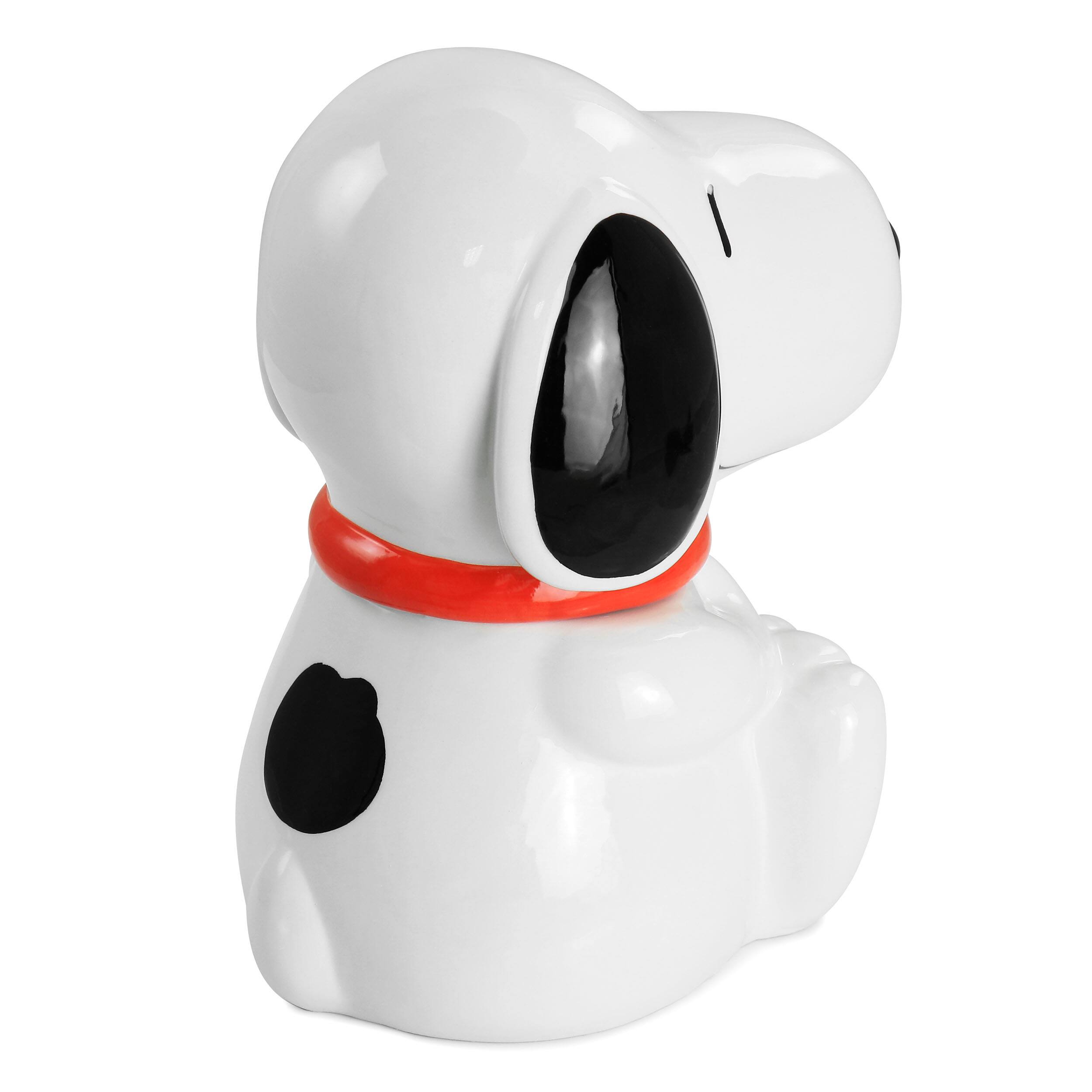 Left. Gibson - Gibson Peanuts Classic Snoopy Cookie Jar in White - White.