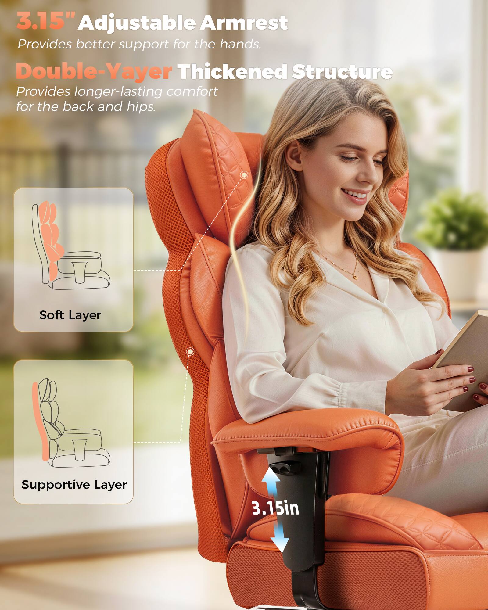 AWPLAY Big and Tall Gaming Chair with Upgrade Footrest Heavy Duty ...