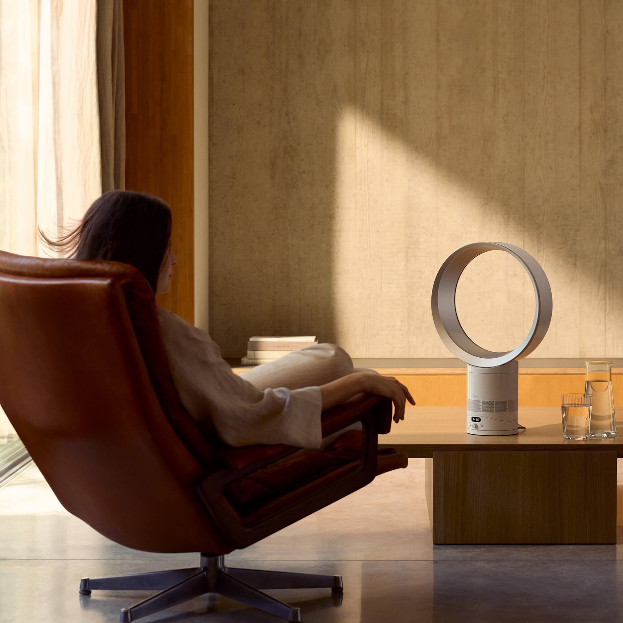 Alt View 1. Dyson - Cool CF1 Adjustable Bladeless Desk Fan w/ Air Multiplier Technology - White/Silver.