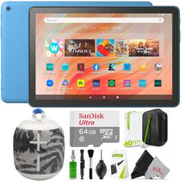 Amazon - Fire HD10 10.1" 32GB Wi-Fi Tablet 13th Gen Wonderboom Speaker Kit - Ocean
