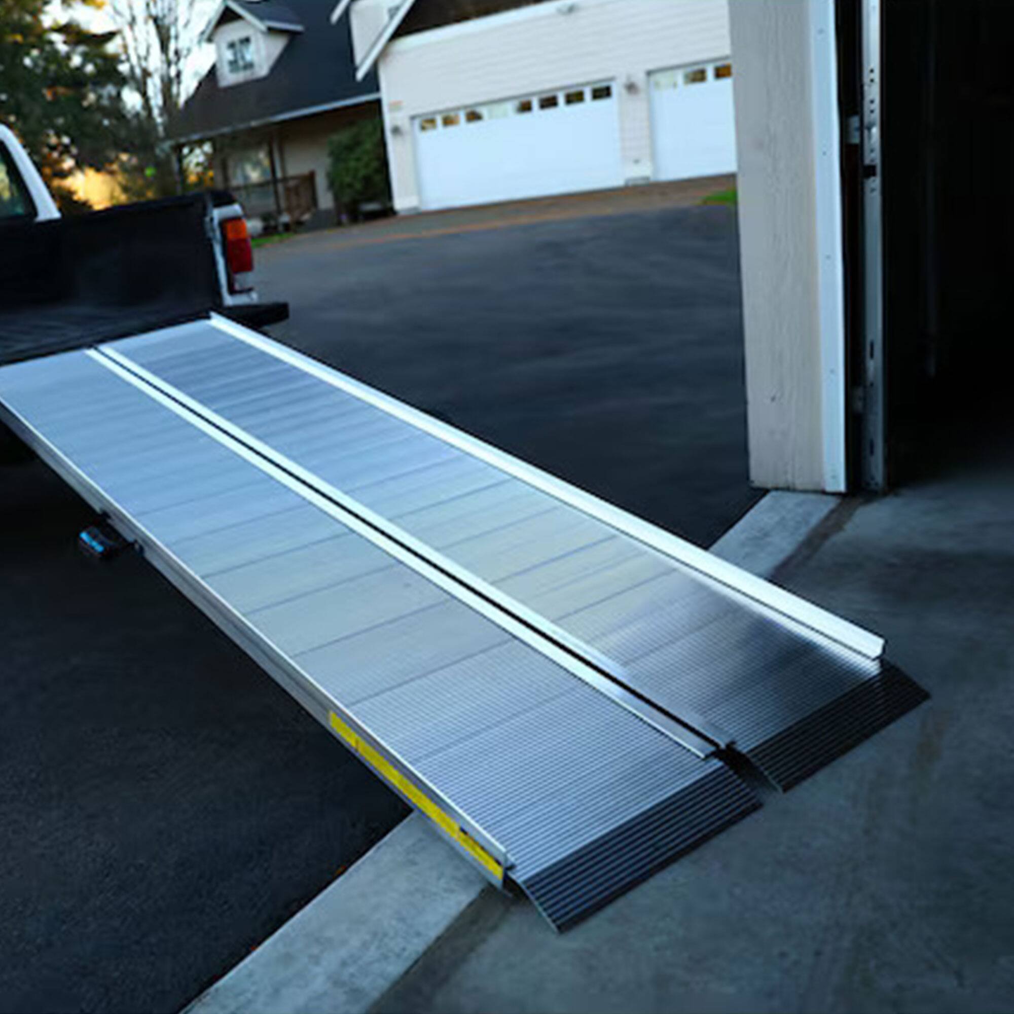 Alt View 8. EZ-ACCESS - EZ-ACCESS TRAVERSE 4 Foot Aluminum Singlefold Portable Loading Ramp, Silver - Silver.