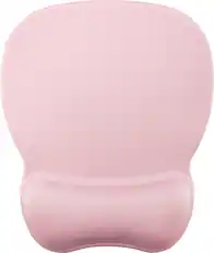 Front. Insignia™ - Premium Mouse Pad with Wrist Rest - Pink.