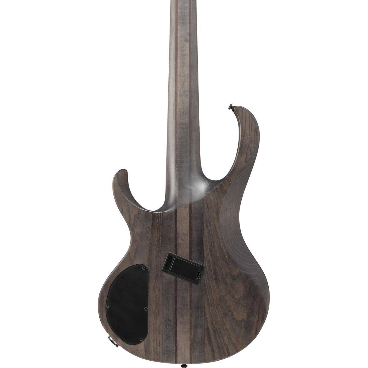 Alt View 4. Ibanez - Ibanez BTB Workshop Series BTB805MS 5-String Electric Bass Guitar, Transparent Gray Flat.